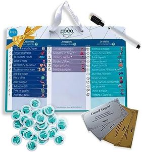 Luva And Co Tableau de Recompense CocoFamily Enfant 3-7 ans - Jeu educatif pour la Famille - Personnalisable - Apprentissage Montessori, Comportement, Calendrier Magnet Frigo