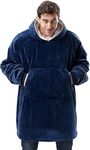 CASKIE Oversized Hoodie Sweatshirt Blanket, TV Super Soft Warm Comfortable Blanket Hoodie, Soft Cozy Warm Novelty Hoodies, One Size Fits All, TV-Blanket for Men Women Teenagers