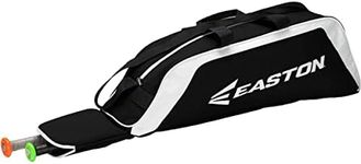 Easton E100T Youth Bat & Equipment Tote Bag | Baseball Softball | 2020 | Black | 2 Bat Compartment | Main Gear Compartment | Fence Hook | Shoulder & 2 Handle Straps - 35 x 7 x 8.5-Inch (A159004BK)