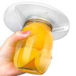 COCOMAX Under Cabinet Jar Opener, 3 Pores Circular Plastic Can Opener Tin Opener, Bottle Opener/Opens Any Size, Great for Seniors Weak ands or Hands Weakness-White