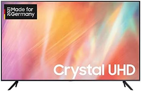 Samsung Crystal UHD 4K TV 55 Zoll (GU55AU7179UXZG, Deutsches Modell), HDR, Q-Symphony, rahmenloses Design, Smart TV [2021]