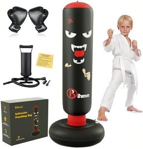 Children's Boxing Bag Set: Inflatable Sandbag + Gloves + Air Pump. It's Fun and Safe, relieves Stress, Serves as a Sports Toy and an Outlet for Kids Aged 3-12, and is an Excellent Gift Choice.