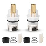 RP25513 Faucet Stem Assembly, 2pcs Faucet Stem Assembly Repair Kit Faucet Cartridge Replacement for Delta Two Handle Faucet Repair Kit Includes Rubber Seats, Springs