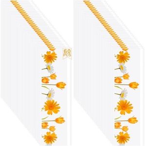 Paquet de 60 pièges Autocollants à Mouches, pièges à Mouches pour fenêtre, papiers pièges Collants à Mouches, Attrape-Mouches d'intérieur, Autocollants à Mouches pour la Maison