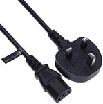 3 Pin UK AC Wall Power Cord Cable M