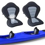 SearQing 2 Pack of Deluxe Kayak Seat Kayak Seat Padded with Detachable Storage Bag, Adjustable Straps Boat Seat Cushioned for Kayaking and Fishing