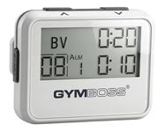 Gymboss Interval Timer and Stopwatch - White/Gray Gloss