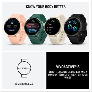Garmin vívoactive 6 42mm Smartwatch – Pink