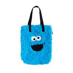 Grupo Erik Sesame Street Cookie Monster Cotton Tote Bag | Cotton Shopping Bag | 13.8 x 15.8 x 2.2 inches - 35 x 40 x 5.5 cm | Canvas Bag | Cotton Bag | Gift Bag | Cute Tote Bag | Sesame Street Toys