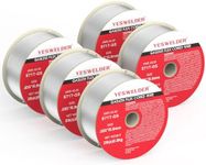 YESWELDER Gasless Flux Core Mig Wire, Mild Steel E71T-GS .035''-Diameter, 2-Pound Spool Welding Wire (5 Packs)