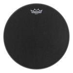 REMO Batter, BLACK X, 14" Diameter, BLACK DOT Bottom, Black Suede (BX-0814-10)