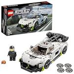 LEGO 76900 Speed Champions Koenigsegg Jesko Racing Sports Car Toy with Driver Minifigure, Racer Model Set for Kids