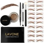 LAVONE Eyebrow Stamp Stencil Kit, B