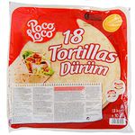 12" Poco Loco Flour Tortillas/Mexican Wheat Flour Large Tortilla Wraps for Burritos, Tacos, Mexican Food