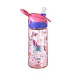 Nuby Unicorn Water Bottle for Kids, School Drinks Bottle Made of Durable Tritan, Bpa Free, Iridescent Unicorns