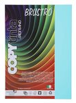 BRUSTRO Copytinta Coloured Craft Paper A4 Size 80 GSM Pastel Blue Shade (CELESTE CHIARO), 30 Sheets Pack. Double Side Coloured for Office Printing, Art, Origami, Craft.