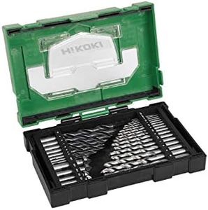 Kit de forets HSS et fraise à chanfreiner Hitachi 40030031 29 pièces (Box III), 10 W 240 V
