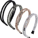 WILLBOND 4 Pieces Rhinestone Headba