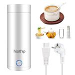 HASTHIP Electric Kettle for Travel 0.4 Litre Portable Electric Water Bottle for Hot Water Kettle Mug Multipurpose Food Grade Fast Boil with Keep Warm & Auto Shut Off, 300 Watt, Stainless Steel