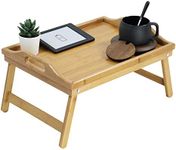 KKTONER Bamboo Bed Tray Table with 