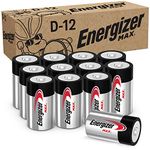 Energizer Max Alkaline D Batteries, 12 Count