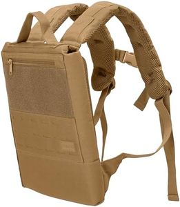 Polyfit Rucking Backpack 2.0 - Weighted Ruck Pack for Weight Plates - Patent Pending Side-Loading Rucksack for Walking, Running, Rucking, Strength and Endurance Training - Tan