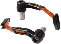 GadiBike Bike Motorcycle Adjustable Brake Clutch CNC Lever Protector Guard (Orange) For KTM Duke 200