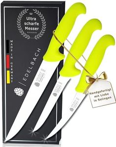 Edelbach Solingen Küchenmesser Set | 3x Profi Fleischmesser | Ultrascharf Messerset Made in Germany | Kochmesser, Filetiermesser, Ausbeinmesser, Messer, Küchenmesser, Metzgermesser