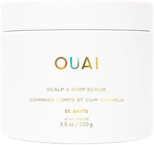OUAI Scalp & Body Scrub, St. Barts - Exfoliating Body Scrub with Sugar & Coconut Oil Blend for Smooth, Moisturized Skin - Gentle Scalp Scrub for Removing Product Build Up (8.8 Oz)