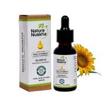 Nature Nuskha Real Vitamin E Oil for Hair, Face, Skin & Nail | D-Alpha Tocopherol High Purify 30,000 IU | Natural Vitamin E Derived from Sunflower Oil for Men and Women | Pure & Undiluted GMO Certified Glass Bottle - 30 ml