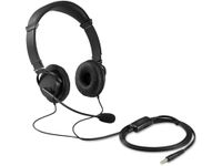 Kensington Wired Headphone with Microphone, Noise Cancelling for Work, in-Line Volume & Mute Control Office Headset with 270° Rotatable Mic, 3.5mm Wired Headphones for computer PC/Mac (K33597WW)