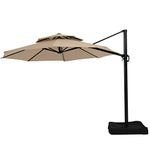 Garden Winds Canopy Top Cover for The Lowe's Offset YJAF-819R Umbrella - RipLock 350