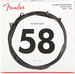 Fender Nylon Bass Guitar Strings, Light