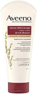 Aveeno Intense Relief Overnight Cream - Shea Butter, Colloidal Oatmeal - Dry Skin Lotion- Fragrance Free, 208 mL