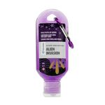 Palm Safe Alien Invasion 60ml Anti Bacterial Premium Hand Sanitiser Travel Size Refillable Clip Bottle Quick Drying Non Sticky Extra Moisturising Kills 99.9% of Viruses