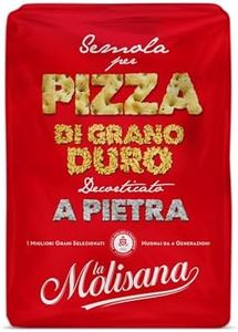 La Molisana, Semola di Grano Duro per Pizza, Solo Grano Italiano Decorticato a Pietra - Ideale per Pizza - Confezione da 1 kg