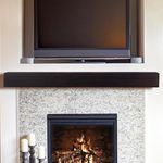 MANTELSDIRECT 72 Inch Floating Fireplace Mantel Wood Shelf in Coffee Bean - Austin from Mantels Direct | Wooden Rustic Wall Shelf Perfect for Décor and Electric Fireplaces