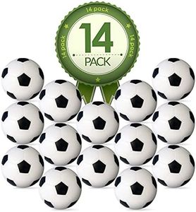 Colonel Pickles Novelties Foosball Table Replacement Foosballs- 14 Pack - 36mm Game Table Size - Black and White Tabletop Soccer Balls