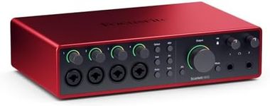 Focusrite Scarlett 18i16 4th Gen USB Audio Interface, for Songwriting, Music Production, Recording, and Podcasting — High-Fidelity, Studio Quality Recording, and All the Software You Need to Record