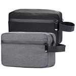 2 pcs Toiletry Bag for Men Portable Multifunctional Travel Wash Bag Bathroom Waterproof Cosmetic Bag Gym Shaving Bag Makeup Bag Storage Bag with Handle for Men & Women