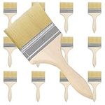 Kurtzy 12 Pack of Paint Brushes - Brush Head 101.6mm (4 inch) & Overall Brush Size 21.5cm (8.46 inches) - Suitable for Messy Jobs That Involve Chip Painting, Silicon, Gesso, Staining, Varnishes, Glues