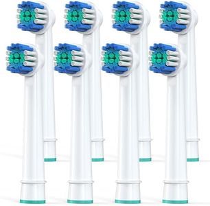 Keosaa Replacement Toothbrush Heads Compatible with Oral-B Braun, Pack of 8 Professional Replacement Brush Heads for Oral B Pro 1000/9600/ 500/3000/7000/8000