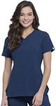 Cherokee Infinity CK865A Women's V-Neck Scrub Top, Navy, Small