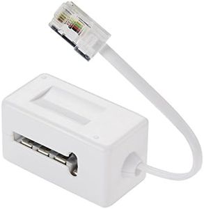 adaptateur - prise téléphone en t femelle vers rj45 mâle - 10 cm - erard 3789