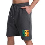 KART BLACK Plus Sizes Men's Cotton Knee Length Shorts Gym Life Printed Shorts | Casual and Night Wear Mens Shorts (4XL, AndraGymLife)