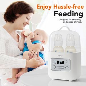 Bear Baby Double Bottle Warmer & Sterilizer – Digital Display, Portable