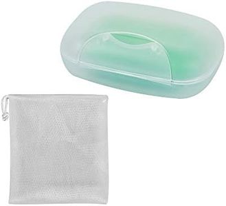 Vonpri Soap Box Holder, Soap Dish Soap Saver Case Container for Bathroom Camping Gym 1 Pack (Clear)
