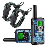 Walkie Talkies for Kids 8 Channel 3 KM Long Range Ingenious Communication Gadget Preventing Myopia Toys Best Birthday Gifts for 4-6 year old Boys Fit Outdoor Adventure Game Camping idea