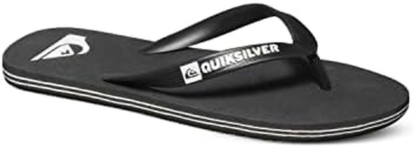 Quiksilver Men's Molokai Beach & Pool Shoes, Black Black Black White Xkkw, 11 US