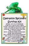 Operation Recovery Survival Kit ~ Fun Novelty Good Luck Gift & Greetings Card | Thinking of You | Get Well Soon | Hospital Survival Kit